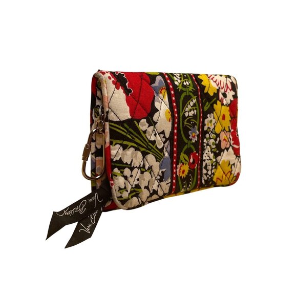 Vera Bradley Women’s Floral Quilted Cotton ID Window Kiss Lock Closure Wallet - Picture 4 of 8